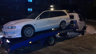 Ночная перевозка легкового автомобиля